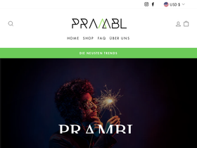 prambl.de homepage screenshot