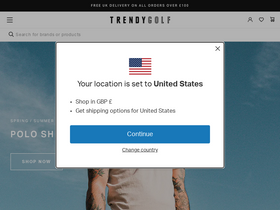 'trendygolf.com' screenshot