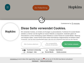 'hopkins.law' screenshot