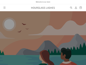 hourglasslashes.com homepage screenshot