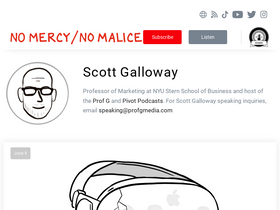 'profgalloway.com' screenshot