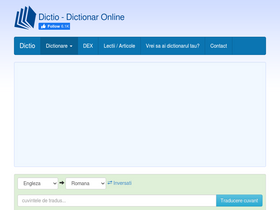 'dictio.ro' screenshot