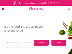 'foodpanda.ph' screenshot