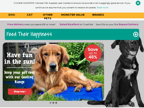 'monsterpetsupplies.co.uk' screenshot