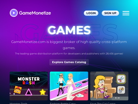 'gamemonetize.co' screenshot