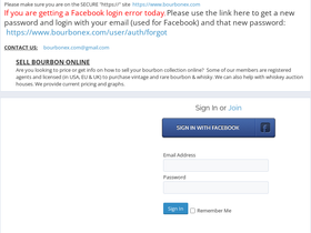 'bourbonex.com' screenshot