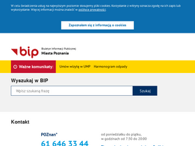 'bip.poznan.pl' screenshot
