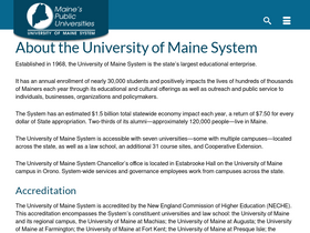 'maine.edu' screenshot