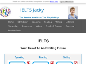 'ieltsjacky.com' screenshot