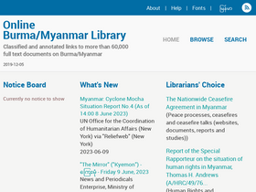 'burmalibrary.org' screenshot