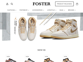 shopfoster.com homepage screenshot
