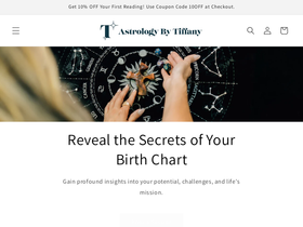 astrologybytiffany.com homepage screenshot