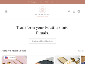ritualexchange.com homepage screenshot