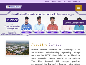 'bitsathy.ac.in' screenshot