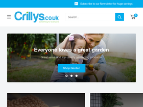 Crillys homepage screenshot