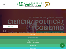 'unisimon.edu.co' screenshot