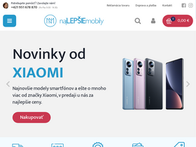 'najlepsiemobily.sk' screenshot