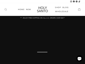Holysanto homepage screenshot