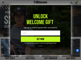 'blauer.com' screenshot