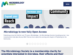 'microbiologysociety.org' screenshot