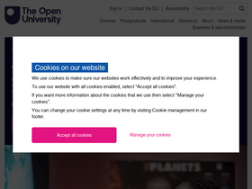 'open.ac.uk' screenshot