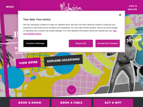 'malmaison.com' screenshot