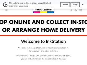 Inkstation homepage screenshot