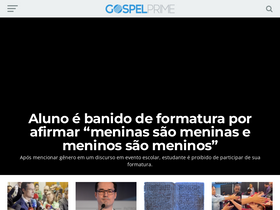 'gospelprime.com.br' screenshot