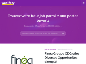 'wadifaty.ma' screenshot