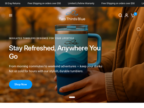2thirdsblue.com homepage screenshot