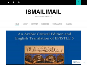 'ismailimail.blog' screenshot