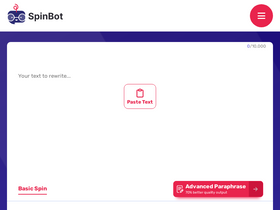 'spinbot.com' screenshot