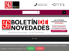 'fondodeculturaeconomica.com' screenshot