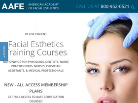 'facialesthetics.org' screenshot