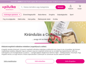 'pilulka.hu' screenshot