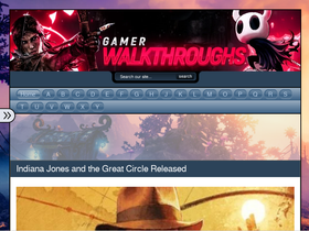 'gamerwalkthroughs.com' screenshot