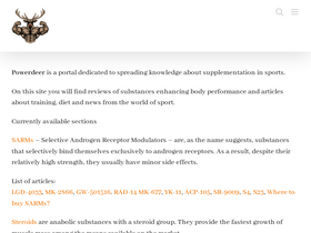 'powerdeer.net' screenshot