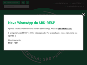 'sbd-sp.org.br' screenshot