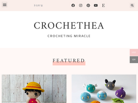 'crochethea.com' screenshot