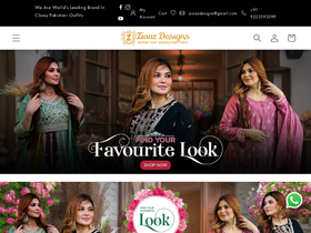 ziaazdesigns.com homepage screenshot