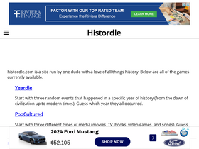 'histordle.com' screenshot