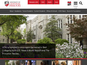 'ucmo.edu' screenshot