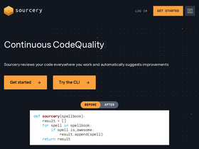 'sourcery.ai' screenshot