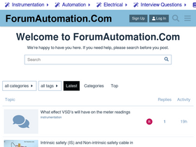 'forumautomation.com' screenshot