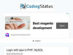 'codingstatus.com' screenshot