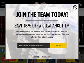'goaliemonkey.com' screenshot