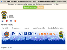 'comunecervia.it' screenshot