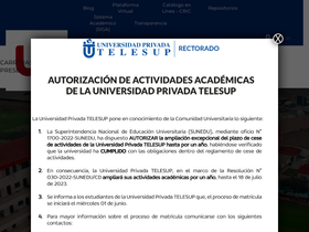 'utelesup.edu.pe' screenshot