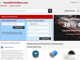 'hondapartsnow.com' screenshot