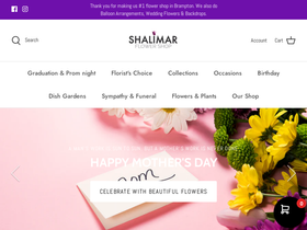 shalimarflowers.com homepage screenshot
